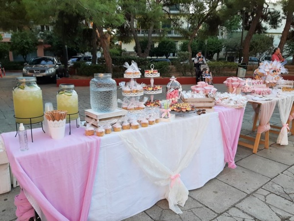 Candy Bar σε αποχρώσεις άσπρο -ρόζ